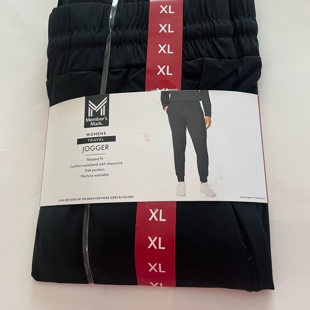 Women's Black Jogger Pants Size Xl 12-14